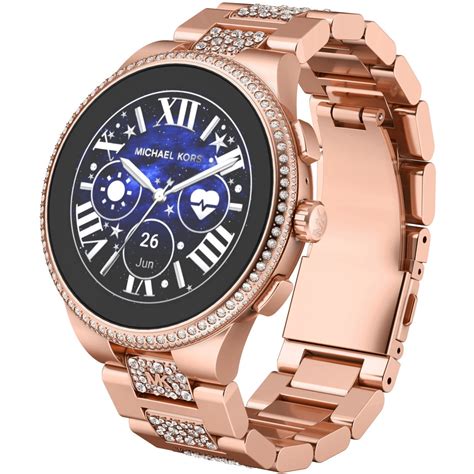 michael kors slides rose gold|rose gold Michael Kors smartwatch.